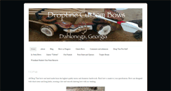 Desktop Screenshot of droptinecustombows.com