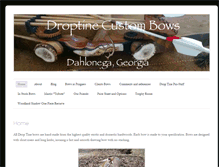 Tablet Screenshot of droptinecustombows.com